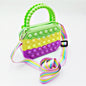 Silicone Pop It Fidget Toy Satchel Bag with Strap 16.5x14.5cm 6