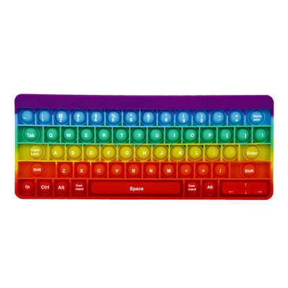 Silicone Pop Tubes Sensory Fidget Toy Keyboard 27x10.8cm 3