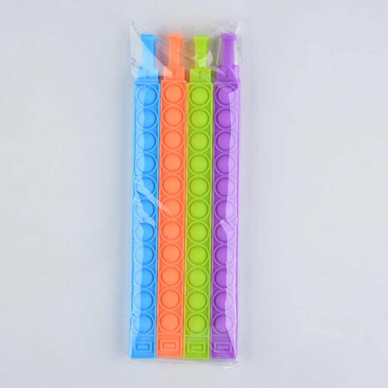 Silicone Pop It Fidget Toy Adjustable Bracelet 22.5cm 8