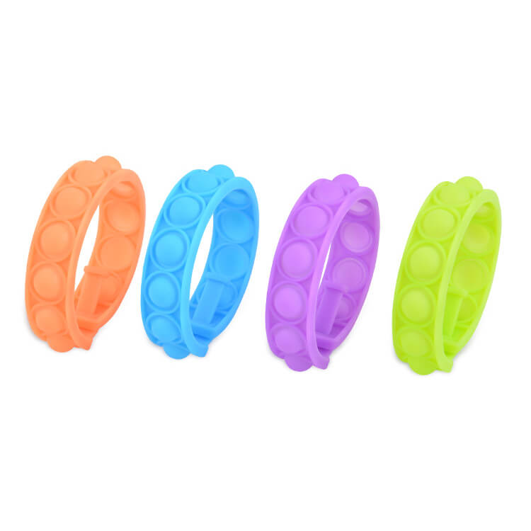 Silicone Pop It Fidget Toy Adjustable Bracelet 22.5cm 9