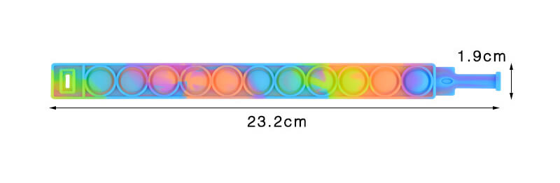 Silicone Pop It Fidget Toy Adjustable Bracelet 22.5cm 3
