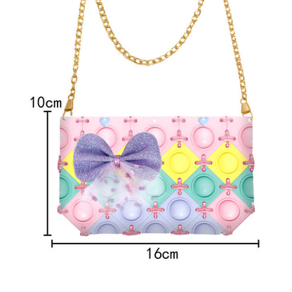 Silicone Pop It Fidget Toy DIY Bag Sensory Creative Play 3