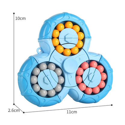 Plastic Puzzle Spinner Cube Fidget Toy with Sling and Color Box 2