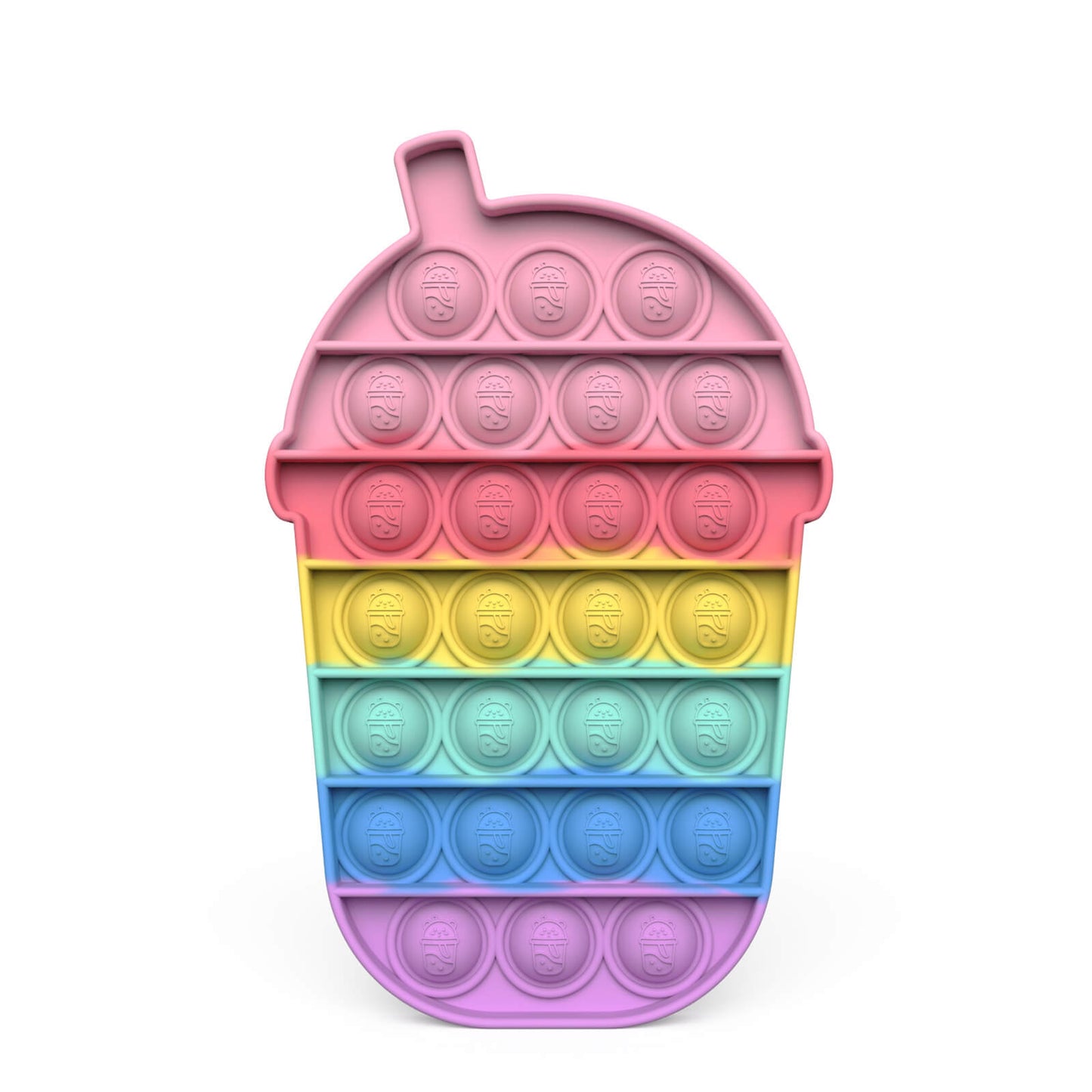 Silicone Pop It Fidget Toy Rainbow Mickey Shape Sensory Toy 19