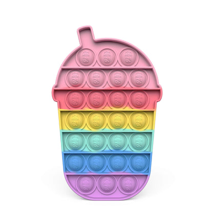Silicone Pop It Fidget Toy Rainbow Mickey Shape Sensory Toy 19