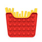 Silicone Pop It Fidget Toy French Fries Shape 14x15.1cm