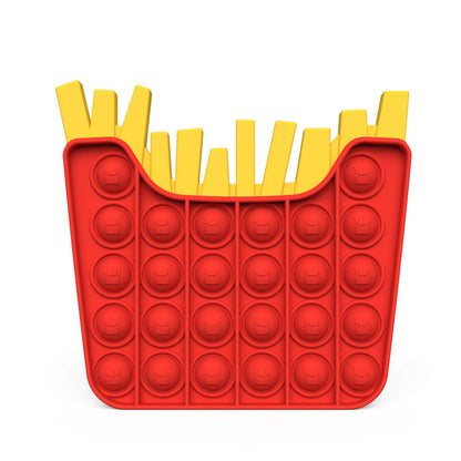 Silicone Pop It Fidget Toy French Fries Shape 14x15.1cm