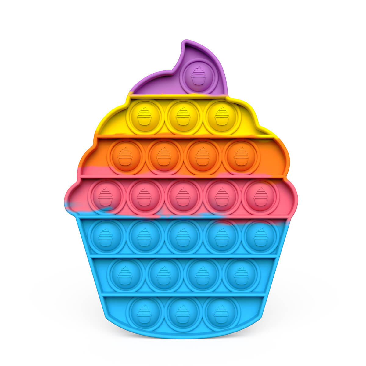 Silicone Pop It Fidget Toy Rainbow Mickey Shape Sensory Toy 17