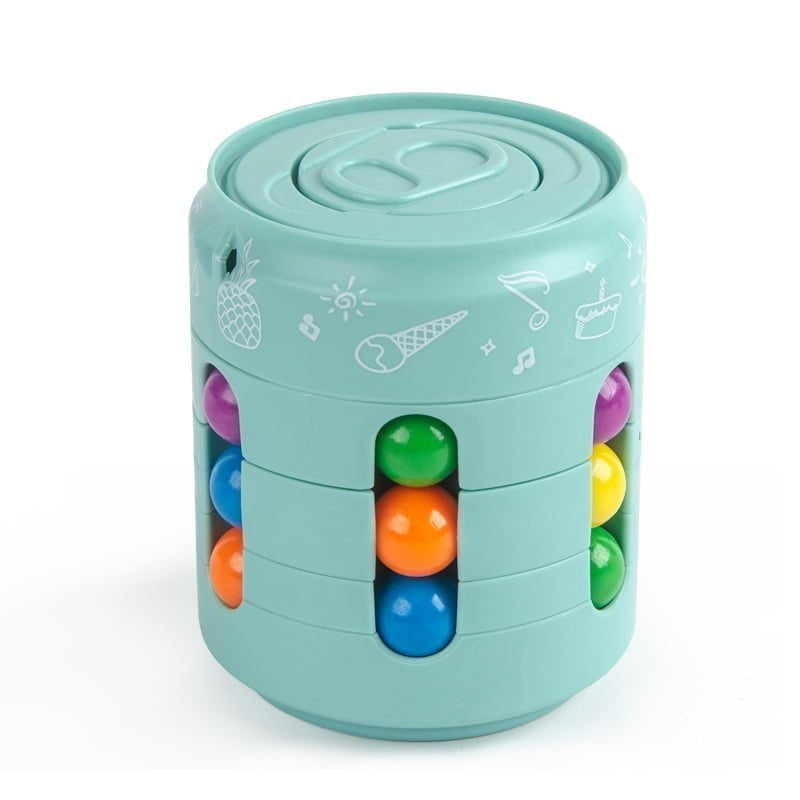 Rotating Bean Cube Fidget Spinner Toy 5.6cm Diameter 6.8cm Height 8