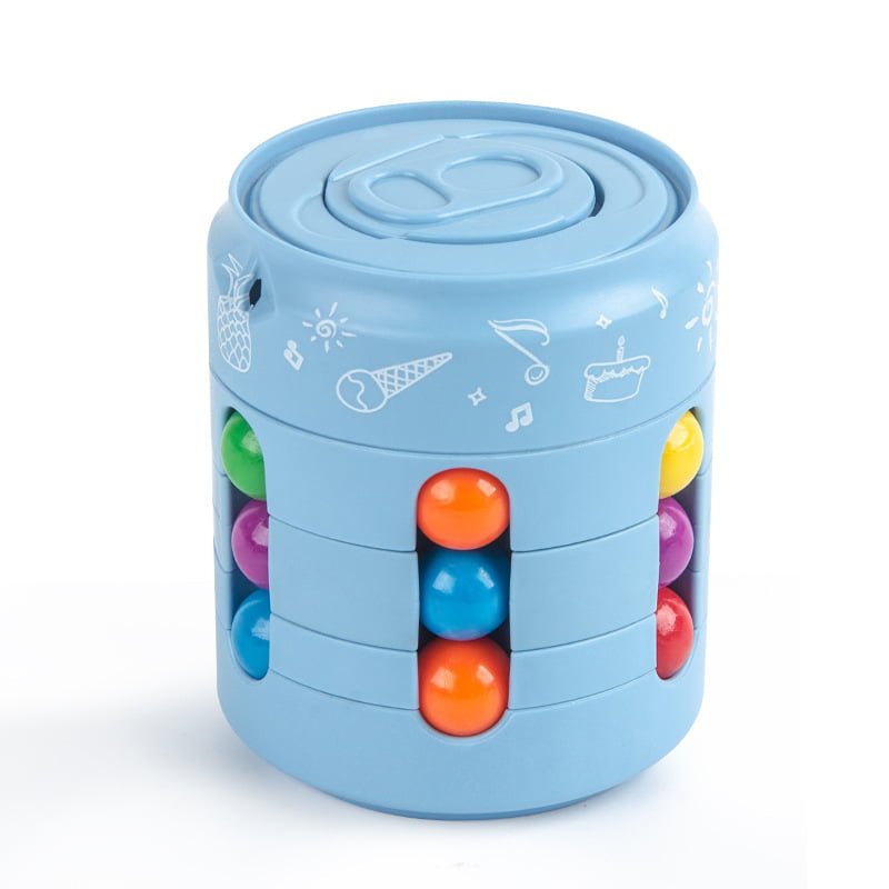 Rotating Bean Cube Fidget Spinner Toy 5.6cm Diameter 6.8cm Height 9