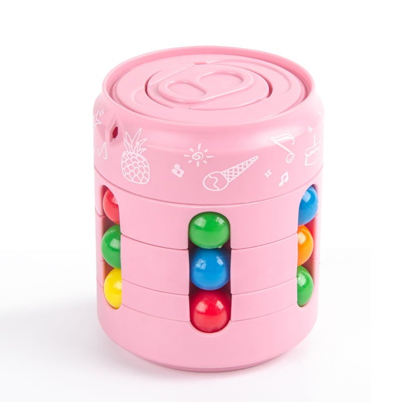 Rotating Bean Cube Fidget Spinner Toy 5.6cm Diameter 6.8cm Height 10