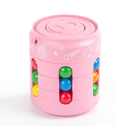 Rotating Bean Cube Fidget Spinner Toy 5.6cm Diameter 6.8cm Height 10