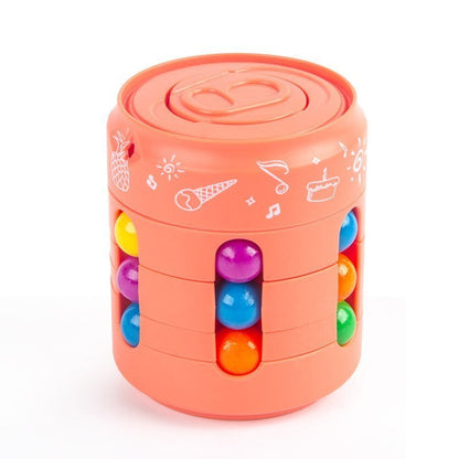 Rotating Bean Cube Fidget Spinner Toy 5.6cm Diameter 6.8cm Height 11