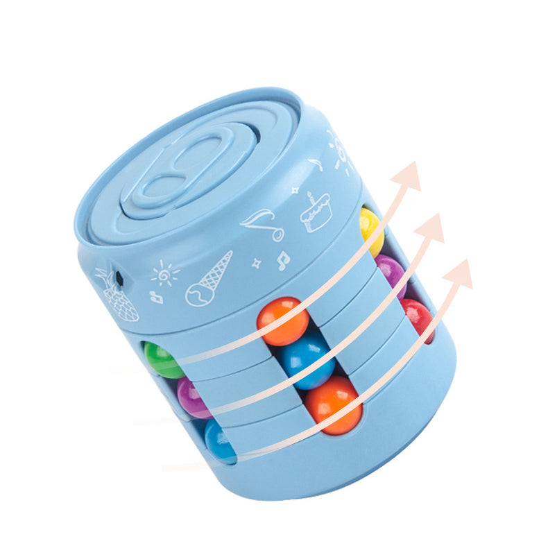 Rotating Bean Cube Fidget Spinner Toy 5.6cm Diameter 6.8cm Height 2