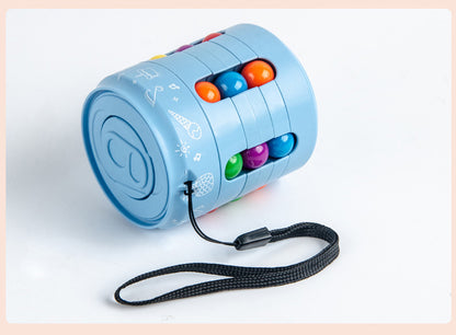 Rotating Bean Cube Fidget Spinner Toy 5.6cm Diameter 6.8cm Height 6