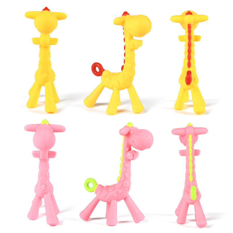 Silicone Giraffe Teething Toy for Baby Above 3 Months