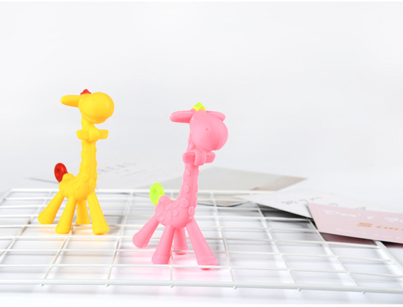 Silicone Giraffe Teething Toy for Baby Above 3 Months 7