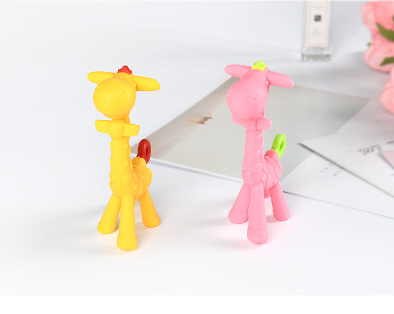 Silicone Giraffe Teething Toy for Baby Above 3 Months 3