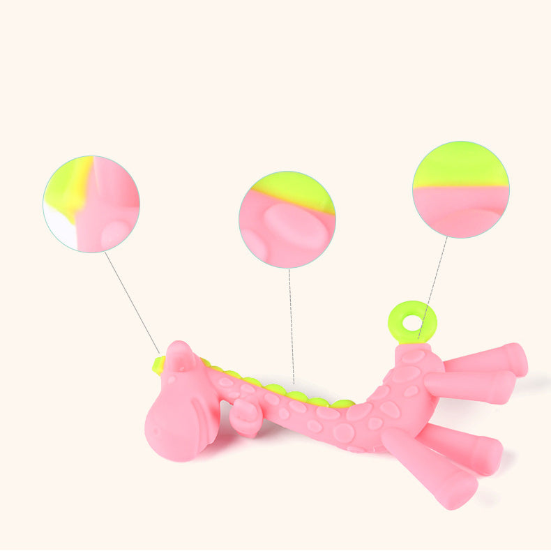Silicone Giraffe Teething Toy for Baby Above 3 Months 8