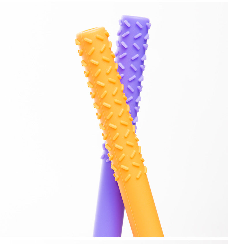 Silicone Baby Teething Tubes Teether Toy for Babies 3 Months+ 4