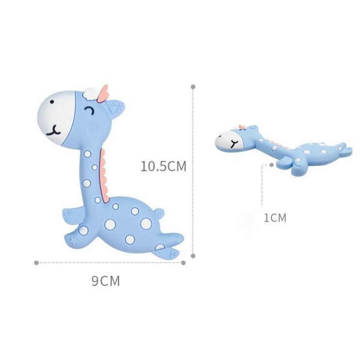 Silicone Giraffe Teething Toy for Baby 3 Months and Up 5