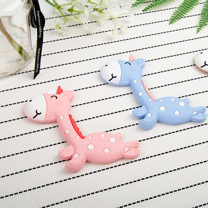 Silicone Giraffe Teething Toy for Baby 3 Months and Up 4