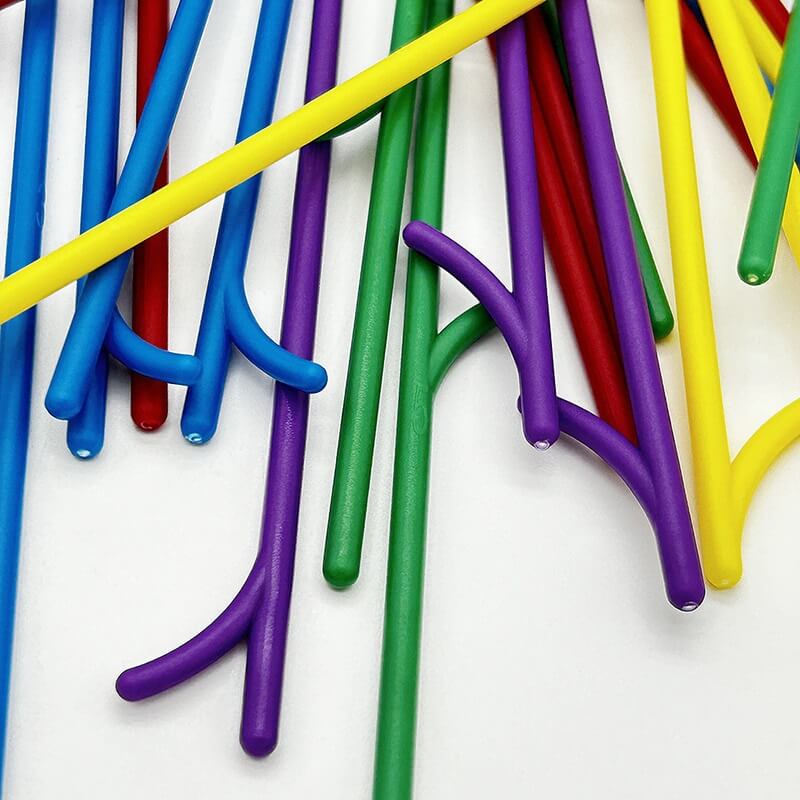 Silicone Pick Up Sticks Tabletop Game 50 Pack Random Colors 9