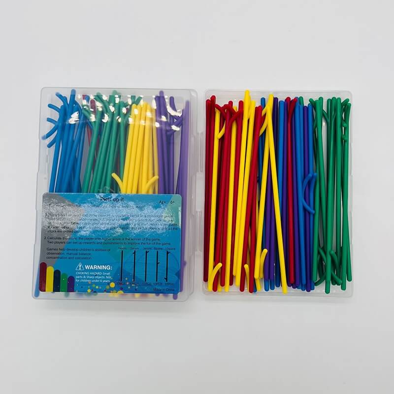 Silicone Pick Up Sticks Tabletop Game 50 Pack Random Colors 4