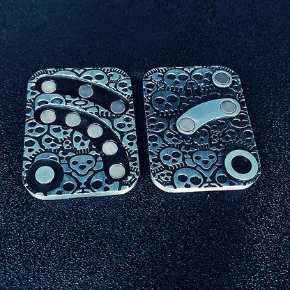Metal Magnetic Skull Fidget Slider EDC with 11 Magnets 2