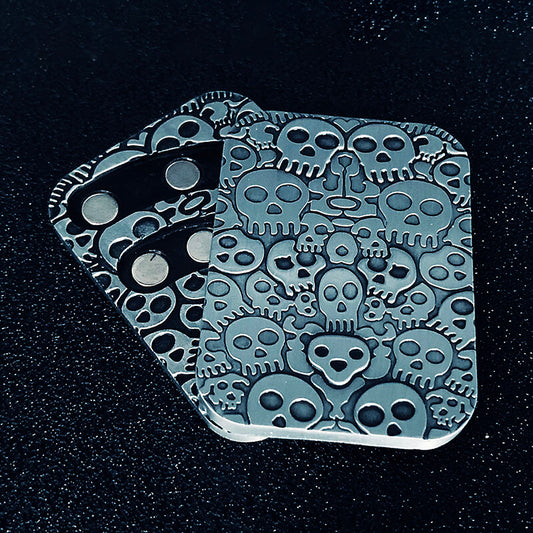 Metal Magnetic Skull Fidget Slider EDC with 11 Magnets