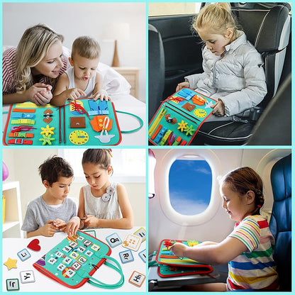 Space Theme Montessori Busy Board Educational Toy for Toddlers 8