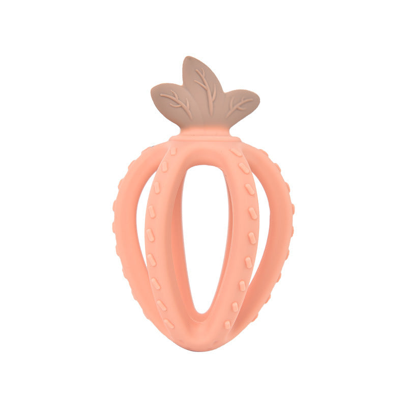 Silicone Strawberry Teething Toy Baby Teether for 3 Months and Up 9