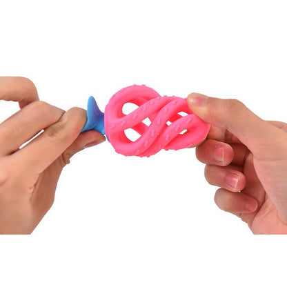 Silicone Strawberry Teething Toy Baby Teether for 3 Months and Up 2