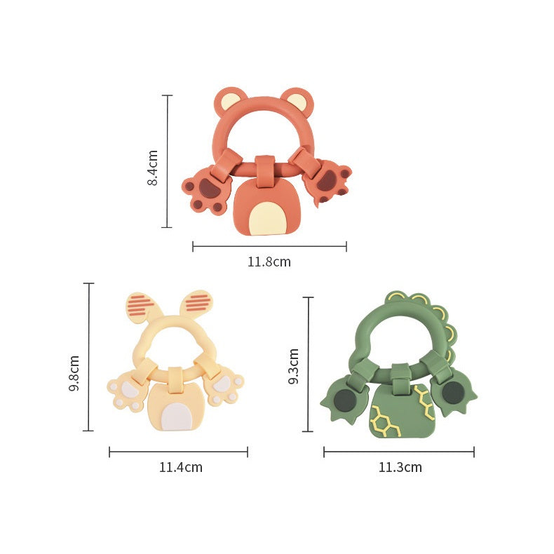 Silicone Teething Toy Animal Bracelet for Baby 3+ Months 2
