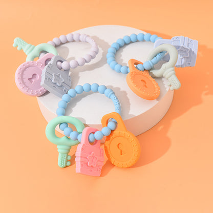 Silicone Teething Bracelet Baby Teether Toy for Infants 2