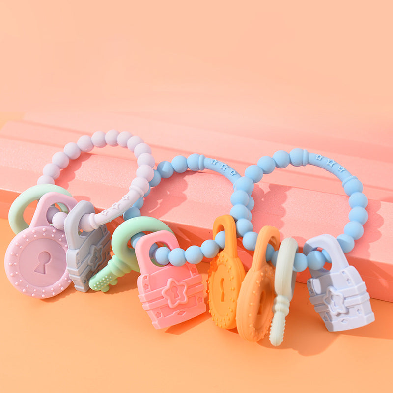 Silicone Teething Bracelet Baby Teether Toy for Infants 3