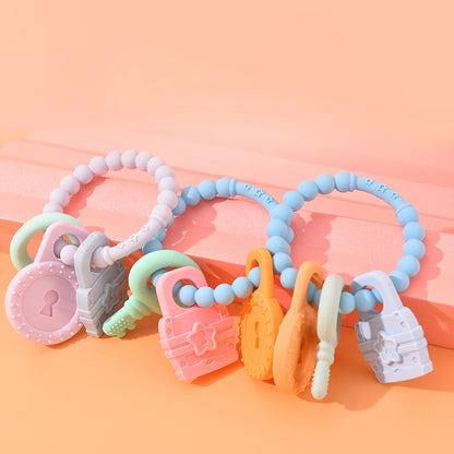 Silicone Teething Bracelet Baby Teether Toy for Infants 3