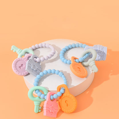 Silicone Teething Bracelet Baby Teether Toy for Infants 4