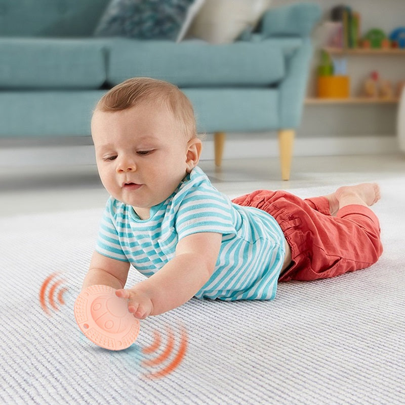 UFO Silicone Teething Toy with Bell for Baby 3+ Months 2