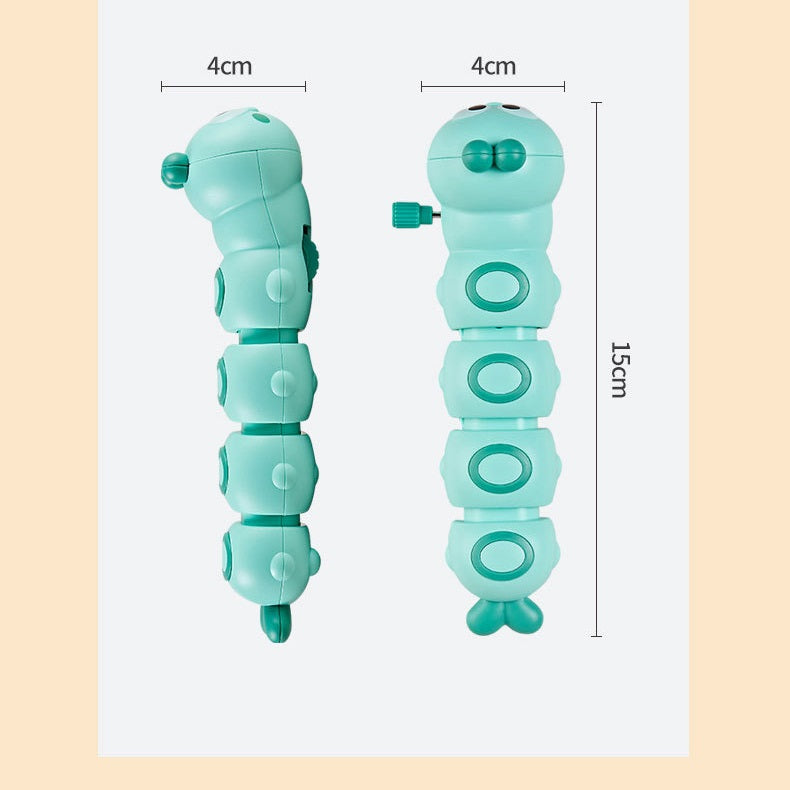 Wind Up Caterpillar Toy Walking Kids Novelty Toy 5