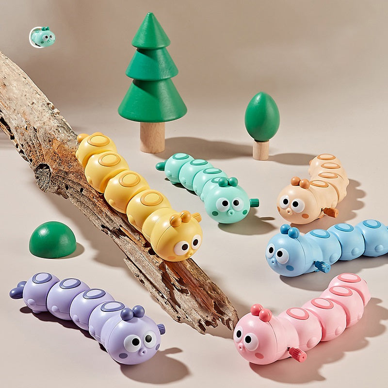Wind Up Caterpillar Toy Walking Kids Novelty Toy 4
