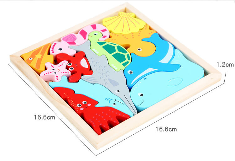 Wooden 3D Puzzle Educational Toy for Kids 6