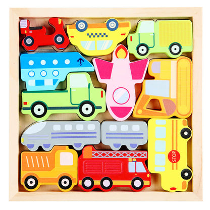 Wooden 3D Puzzle Educational Toy for Kids 12