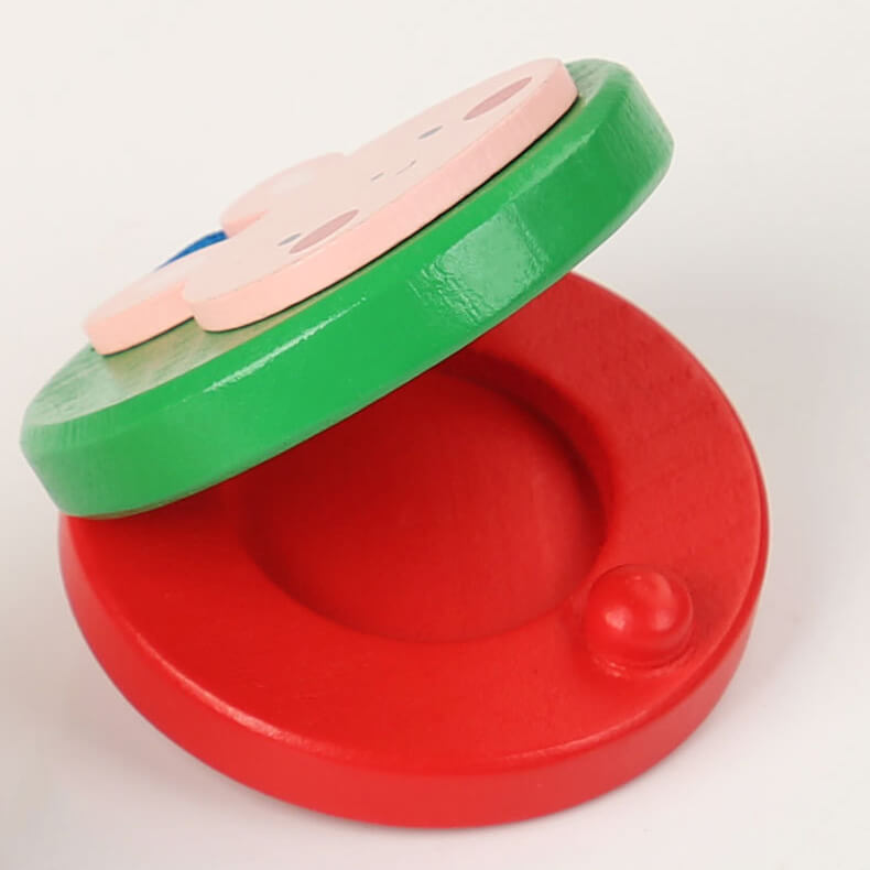 Wooden Castanets Kids Musical Instrument Educational Toy 6