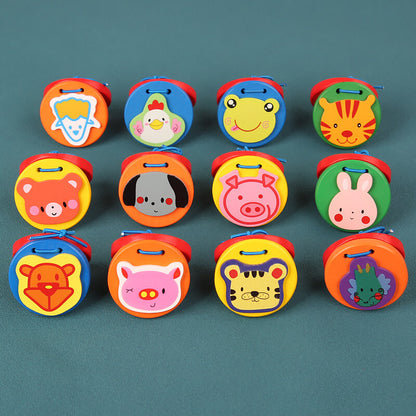 Wooden Castanets Kids Musical Instrument Educational Toy 3