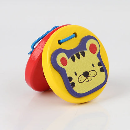 Wooden Castanets Kids Musical Instrument Educational Toy 9