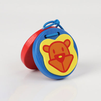 Wooden Castanets Kids Musical Instrument Educational Toy 12
