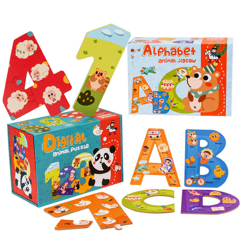 Alphabet Animal Wooden Puzzle Educational Toy for Kids 2