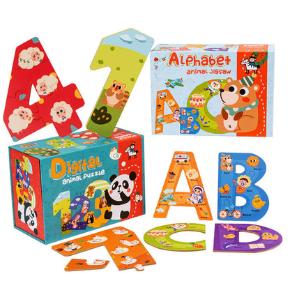 Alphabet Animal Wooden Puzzle Educational Toy for Kids 2