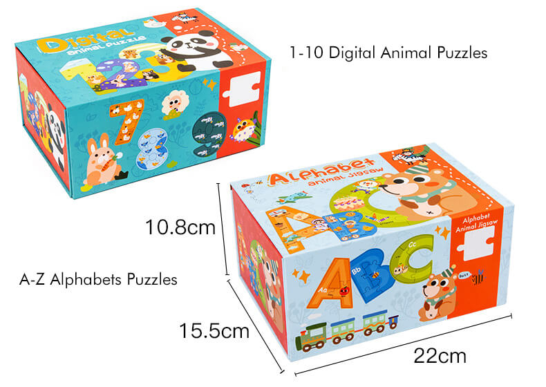 Alphabet Animal Wooden Puzzle Educational Toy for Kids 6